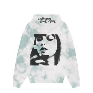 Taylor Swift Midnights Green Tie Dye Hoodie